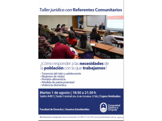Taller Jurídico con Referentes Comunitarios